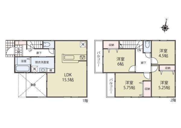 新築一戸建て市川市曽谷３丁目 新築一戸建て／全２棟千葉県市川市曽谷３丁目京成本線菅野駅3380万円～3780万円