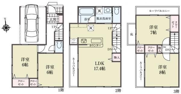新築一戸建て北区神谷３丁目 新築一戸建て東京都北区神谷３丁目南北線王子神谷駅8280万円