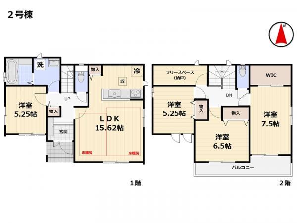 新築一戸建て市川市菅野２丁目 新築一戸建て／全２棟千葉県市川市菅野２丁目京成本線菅野駅6690万円