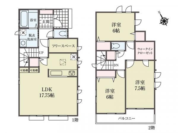 新築一戸建て市川市本北方１丁目 新築一戸建て／全２棟千葉県市川市本北方１丁目京成本線鬼越駅4790万円