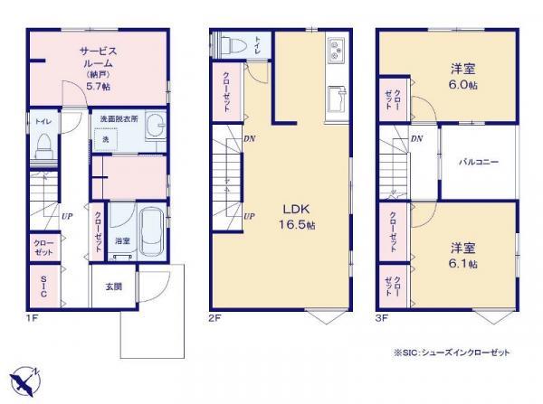 新築一戸建て市川市湊新田２丁目 新築一戸建て／全３棟千葉県市川市湊新田２丁目東西線行徳駅5680万円～6280万円