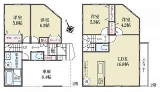 2号棟　間取図