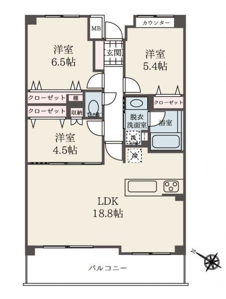 中古マンションバームステージたまプラーザ神奈川県横浜市青葉区美しが丘５丁目東急田園都市線たまプラーザ駅6490万円