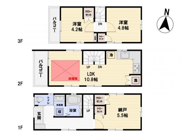 新築一戸建て足立区千住元町 新築一戸建て東京都足立区千住元町JR常磐線（上野～取手）北千住駅3398万円