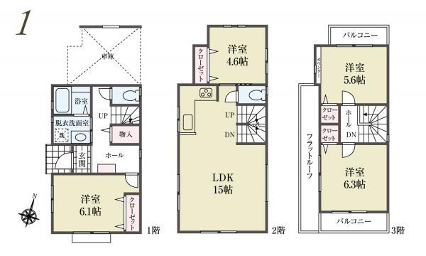 新築一戸建て葛飾区青戸６丁目 新築一戸建て／全４棟東京都葛飾区青戸６丁目京成本線青砥駅6180万円～6380万円