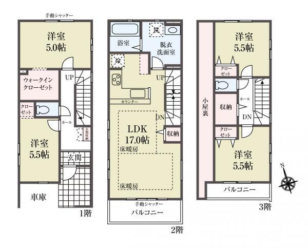 新築一戸建て江戸川区本一色２丁目 新築一戸建て東京都江戸川区本一色２丁目JR総武本線新小岩駅6999万円