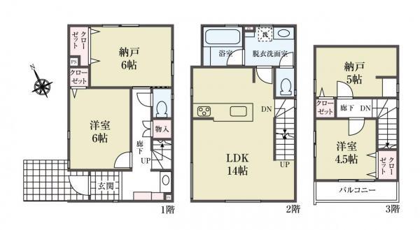 新築一戸建て浦安市富士見２丁目 新築一戸建て／全２棟千葉県浦安市富士見２丁目東西線浦安駅6480万円～6680万円
