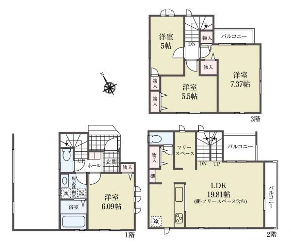 新築一戸建て江戸川区下篠崎町 新築一戸建て東京都江戸川区下篠崎町都営新宿線篠崎駅5890万円