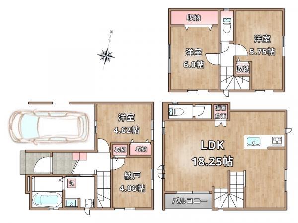 新築一戸建て江戸川北篠崎２丁目 新築一戸建て東京都江戸川区北篠崎２丁目都営新宿線篠崎駅5490万円