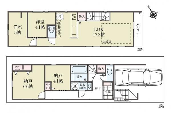 新築一戸建て市川市南八幡５丁目 新築一戸建て／全４棟千葉県市川市南八幡５丁目JR中央・総武線本八幡駅7499万円～7599万円