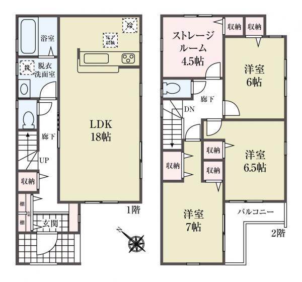 新築一戸建て江戸川区江戸川１丁目 新築一戸建て／全４棟東京都江戸川区江戸川１丁目都営新宿線瑞江駅6390万円