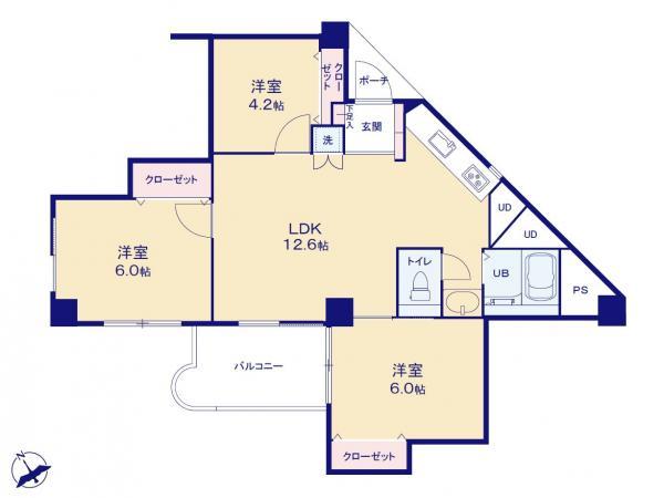 中古マンション武蔵野グリーンタウンA棟東京都練馬区関町南４丁目西武新宿線武蔵関駅2880万円