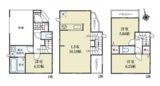 2号棟　間取図