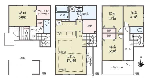 新築一戸建て江戸川区東小岩５丁目 新築一戸建て東京都江戸川区東小岩５丁目JR中央・総武線小岩駅8299万円
