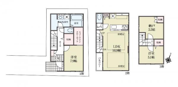 新築一戸建て足立区江北３丁目 新築一戸建て／全２棟東京都足立区江北３丁目日暮里・舎人ライナー江北駅4998万円～5698万円