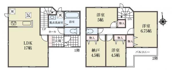 新築一戸建て江戸川区大杉５丁目 新築一戸建て／全４棟東京都江戸川区大杉５丁目JR総武本線新小岩駅5490万円～5990万円