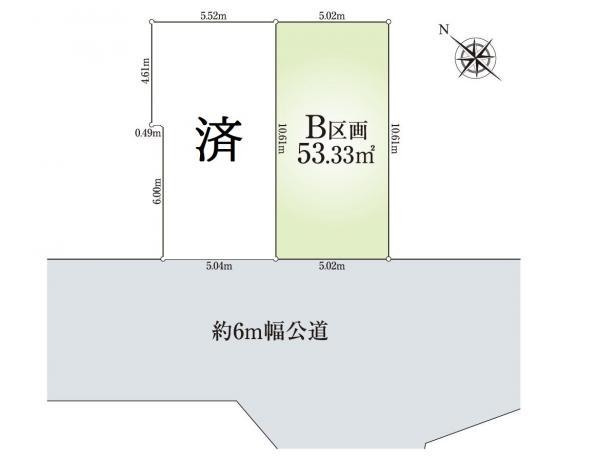 土地市川市塩焼３丁目 売地／建築条件なし／全２区画千葉県市川市塩焼３丁目東西線妙典駅3090万円
