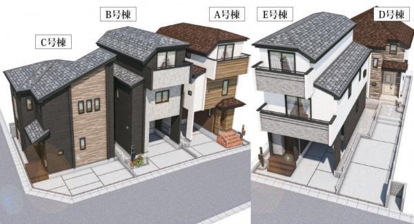 新築一戸建て市川市塩焼４丁目 新築一戸建て／全５棟千葉県市川市塩焼４丁目東西線妙典駅6490万円～7090万円