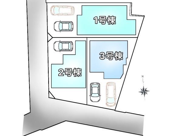 新築一戸建て江戸川区東葛西３丁目 新築一戸建て／全３棟東京都江戸川区東葛西３丁目東西線浦安駅7390万円～7590万円