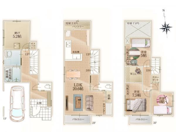 新築一戸建て江戸川区一之江７丁目 新築一戸建て東京都江戸川区一之江７丁目都営新宿線一之江駅8198万円