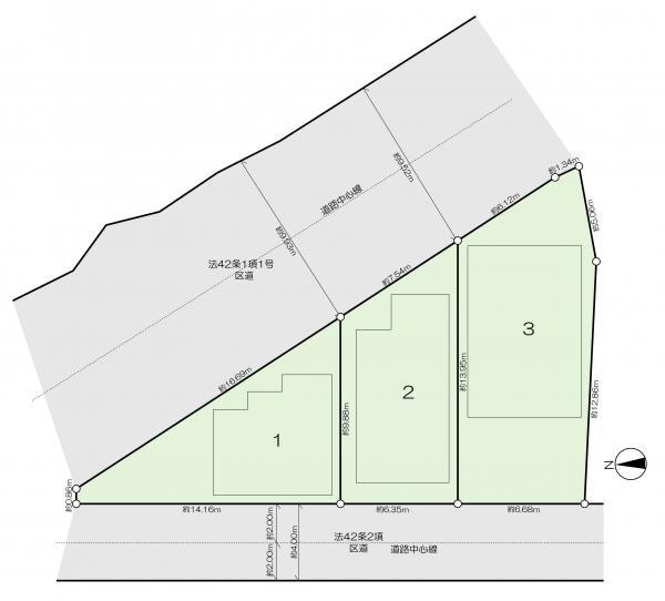 土地江戸川区江戸川３丁目 売地／建築条件無し／全３区画東京都江戸川区江戸川３丁目都営新宿線瑞江駅4490万円～5290万円