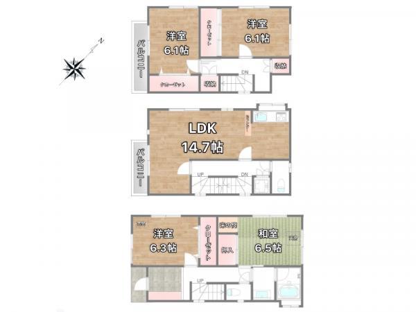 中古一戸建て江戸川区南葛西６丁目 中古一戸建て東京都江戸川区南葛西６丁目東西線葛西駅5180万円