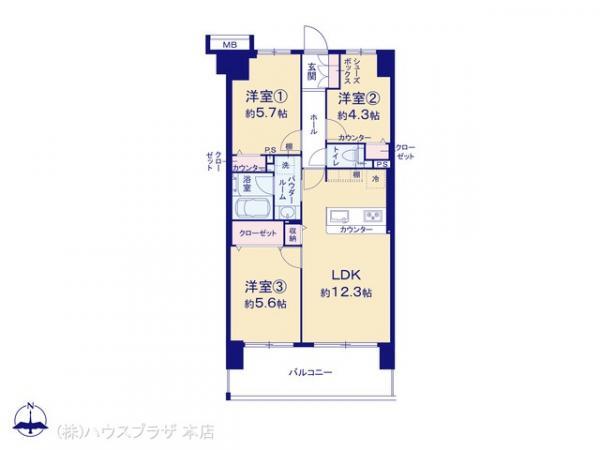 中古マンション東急ドエル・アルス西船橋千葉県船橋市海神町南１丁目JR中央・総武線西船橋駅3380万円