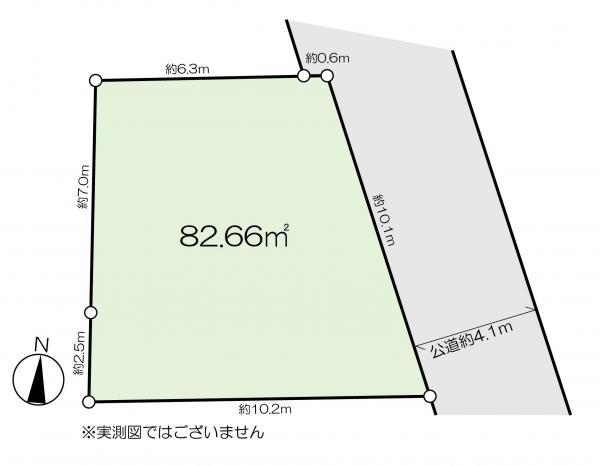 土地江戸川区松本２丁目 売地／建築条件無し東京都江戸川区松本２丁目JR中央・総武線小岩駅4000万円
