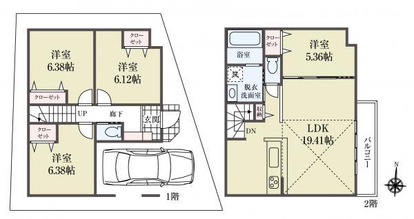 土地江戸川区松本２丁目 売地／建築条件無し東京都江戸川区松本２丁目JR中央・総武線小岩駅4000万円