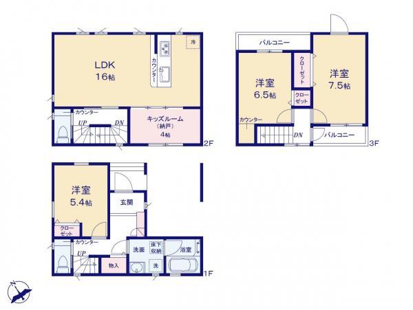 新築一戸建て北区志茂５丁目 新築一戸建て／全４棟東京都北区志茂５丁目JR京浜東北線赤羽駅7680万円～8080万円