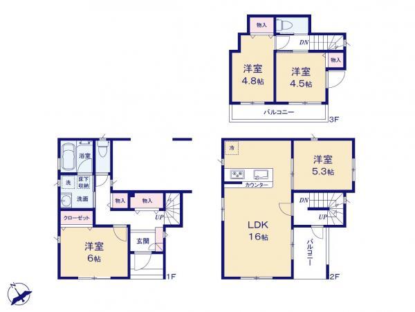 新築一戸建て北区志茂５丁目 新築一戸建て／全４棟東京都北区志茂５丁目JR京浜東北線赤羽駅7680万円～8080万円