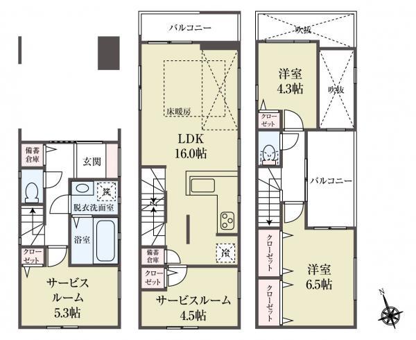 新築一戸建て江戸川区東小松川２丁目 新築一戸建て東京都江戸川区東小松川２丁目都営新宿線船堀駅5199万円