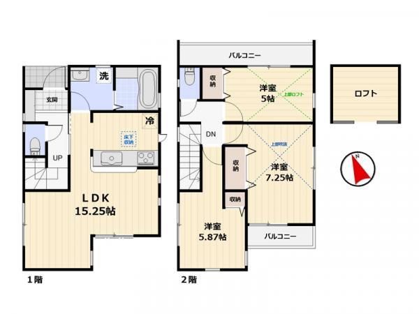 新築一戸建て市川市本北方１丁目 新築一戸建て／全２棟千葉県市川市本北方１丁目京成本線鬼越駅3890万円～4190万円