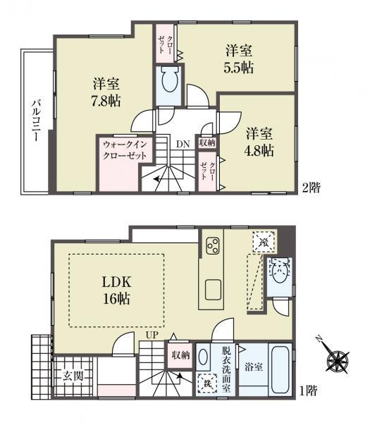 新築一戸建て市川市本北方１丁目 新築一戸建て／全２棟千葉県市川市本北方１丁目京成本線鬼越駅4680万円