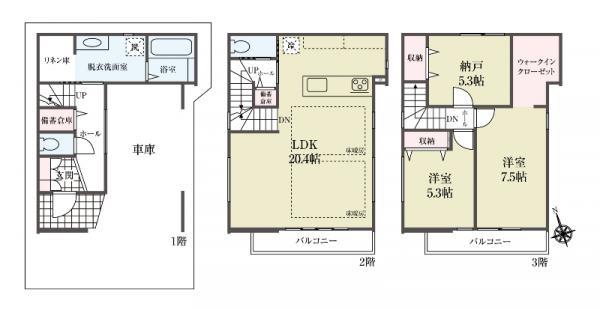 新築一戸建て豊島区上池袋３丁目 新築一戸建て／全３棟東京都豊島区上池袋３丁目東武東上線北池袋駅9580万円～1億580万円