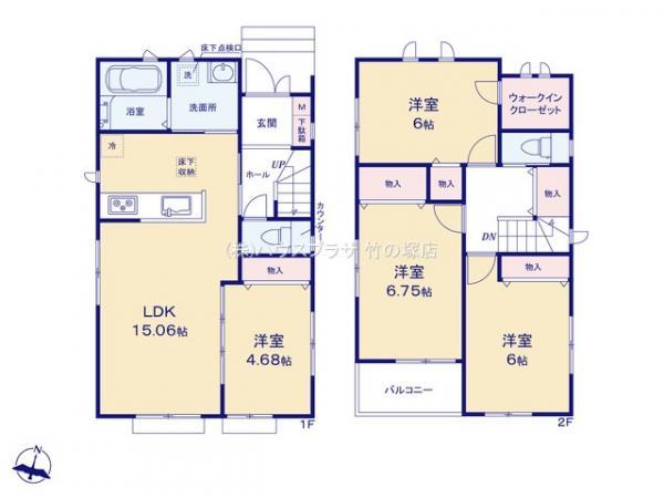 新築一戸建て足立区六月１丁目 新築一戸建て東京都足立区六月１丁目東武伊勢崎線竹ノ塚駅6290万円