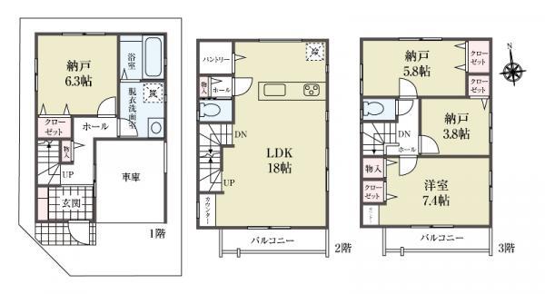 新築一戸建て江東区東砂４丁目 新築一戸建て／全２棟東京都江東区東砂４丁目東西線南砂町駅6280万円～6780万円