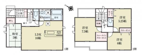 新築一戸建て市川市下貝塚 新築一戸建て／全１棟千葉県市川市下貝塚３丁目JR武蔵野線市川大野駅3590万円