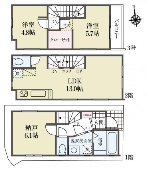 新築一戸建て墨田区墨田５丁目 新築一戸建て東京都墨田区墨田５丁目東武伊勢崎線鐘ヶ淵駅3390万円