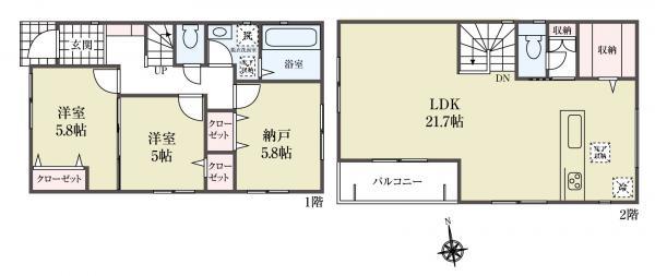 新築一戸建て江戸川区鹿骨２丁目 新築一戸建て東京都江戸川区鹿骨２丁目都営新宿線篠崎駅4380万円