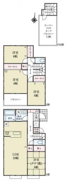 新築一戸建て葛飾区新宿２丁目 新築一戸建て／全４棟東京都葛飾区新宿２丁目千代田常磐線亀有駅5990万円～6690万円