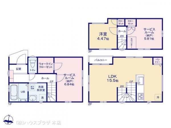 新築一戸建て北区中十条110　2棟東京都北区中十条１丁目JR京浜東北線東十条駅7380万円