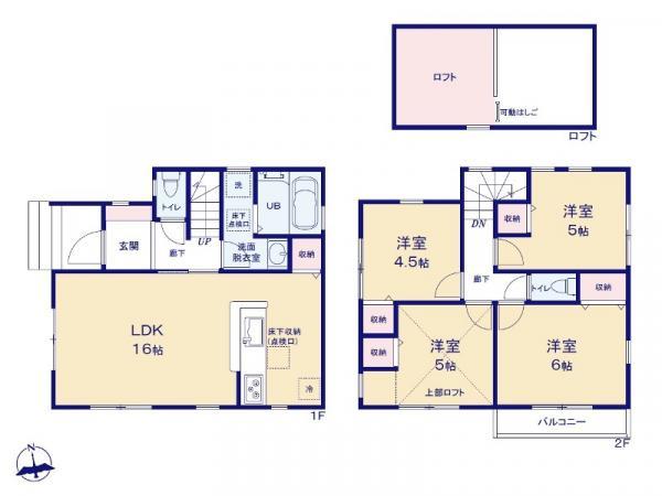 新築一戸建て板橋区高島平４丁目 新築一戸建て／全６棟東京都板橋区高島平４丁目都営三田線西高島平駅6480万円～7180万円