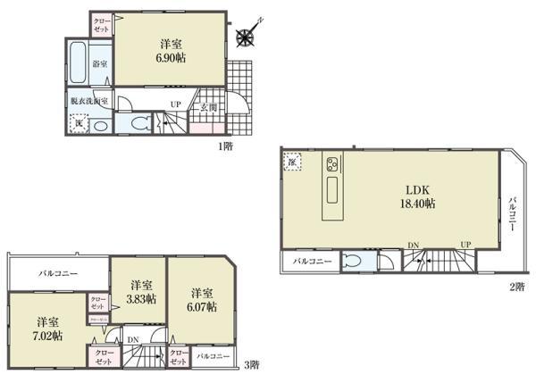 新築一戸建て市川市湊新田２丁目 新築一戸建て／全５棟千葉県市川市湊新田２丁目東西線行徳駅5980万円～6380万円