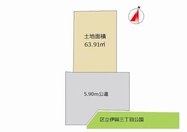 土地足立区伊興３丁目 売地／建築条件付き東京都足立区伊興３丁目東武伊勢崎線竹ノ塚駅3380万円