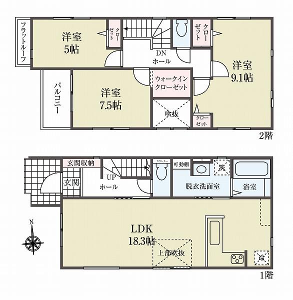 新築一戸建て足立区保塚町 新築一戸建て東京都足立区保塚町つくばエクスプレス六町駅6898万円