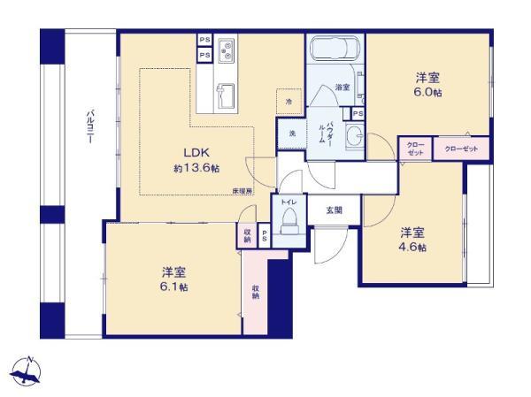 中古マンション西が丘パーク・ホームズ東京都北区赤羽西６丁目都営三田線本蓮沼駅6890万円