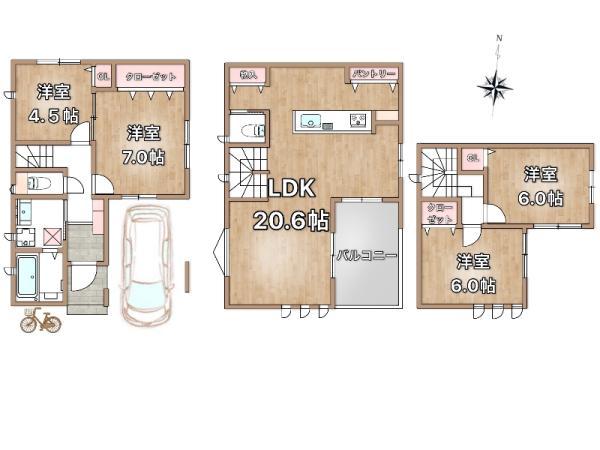 中古一戸建て江戸川区北小岩４丁目 中古一戸建て東京都江戸川区北小岩４丁目京成本線江戸川駅5780万円