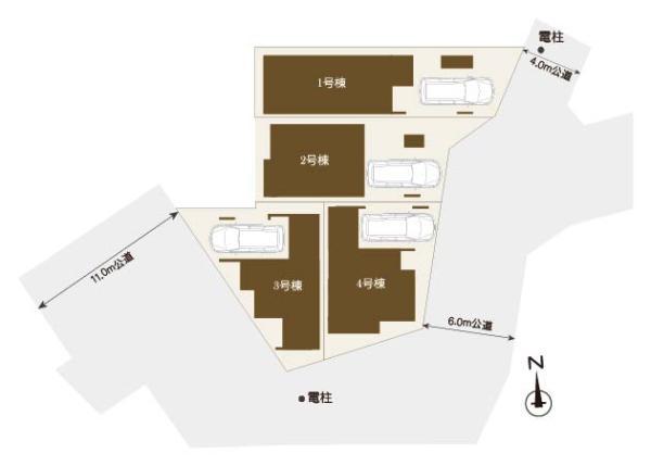 新築一戸建て葛飾区西亀有１丁目 新築一戸建て／全４棟東京都葛飾区西亀有１丁目京成本線お花茶屋駅5880万円