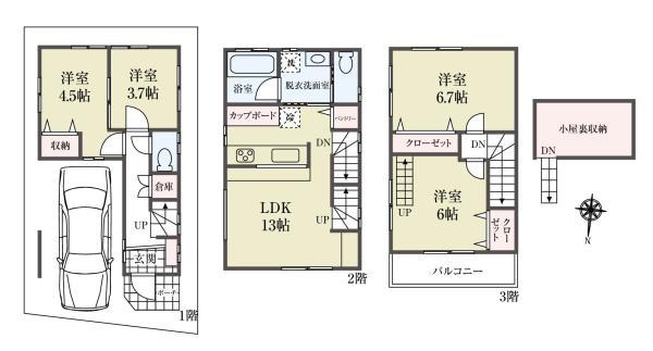 新築一戸建て江戸川区松本１丁目 新築一戸建て東京都江戸川区松本１丁目JR総武本線新小岩駅4980万円